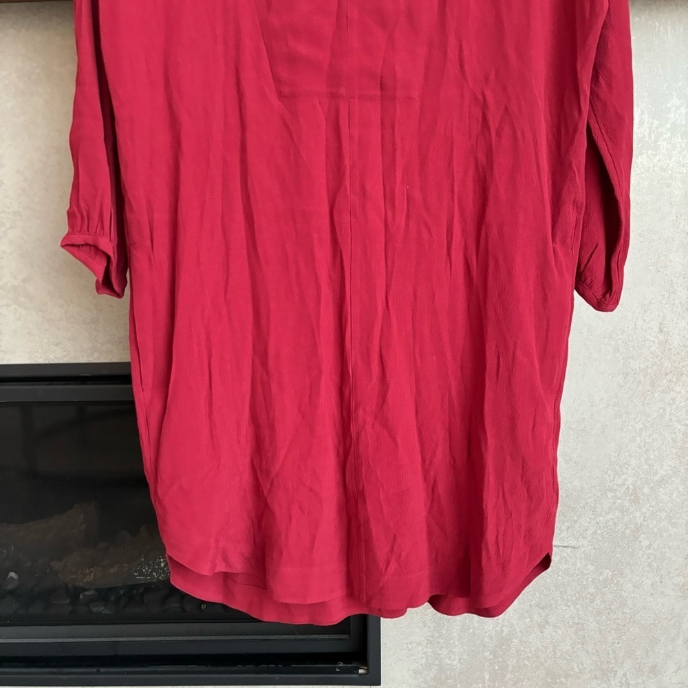 NWT Madewell Red Du Jour Tunic Dress, Size XS - Picture 6 of 15